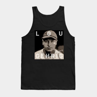 Lou Gehrig Yankees 3 By Buck Tank Top